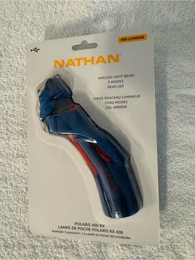 Nathan Polaris 400 RX Runners' Flashlight — Blue